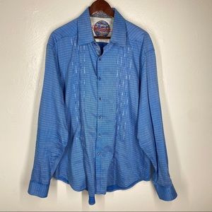 Robert Graham Classic Fit Blue Long Sleeve Shirt